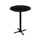 Holland Bar Stool Co 42" 211 Black Table, 30" dia. Top 211-2242BW30R - alternate 1